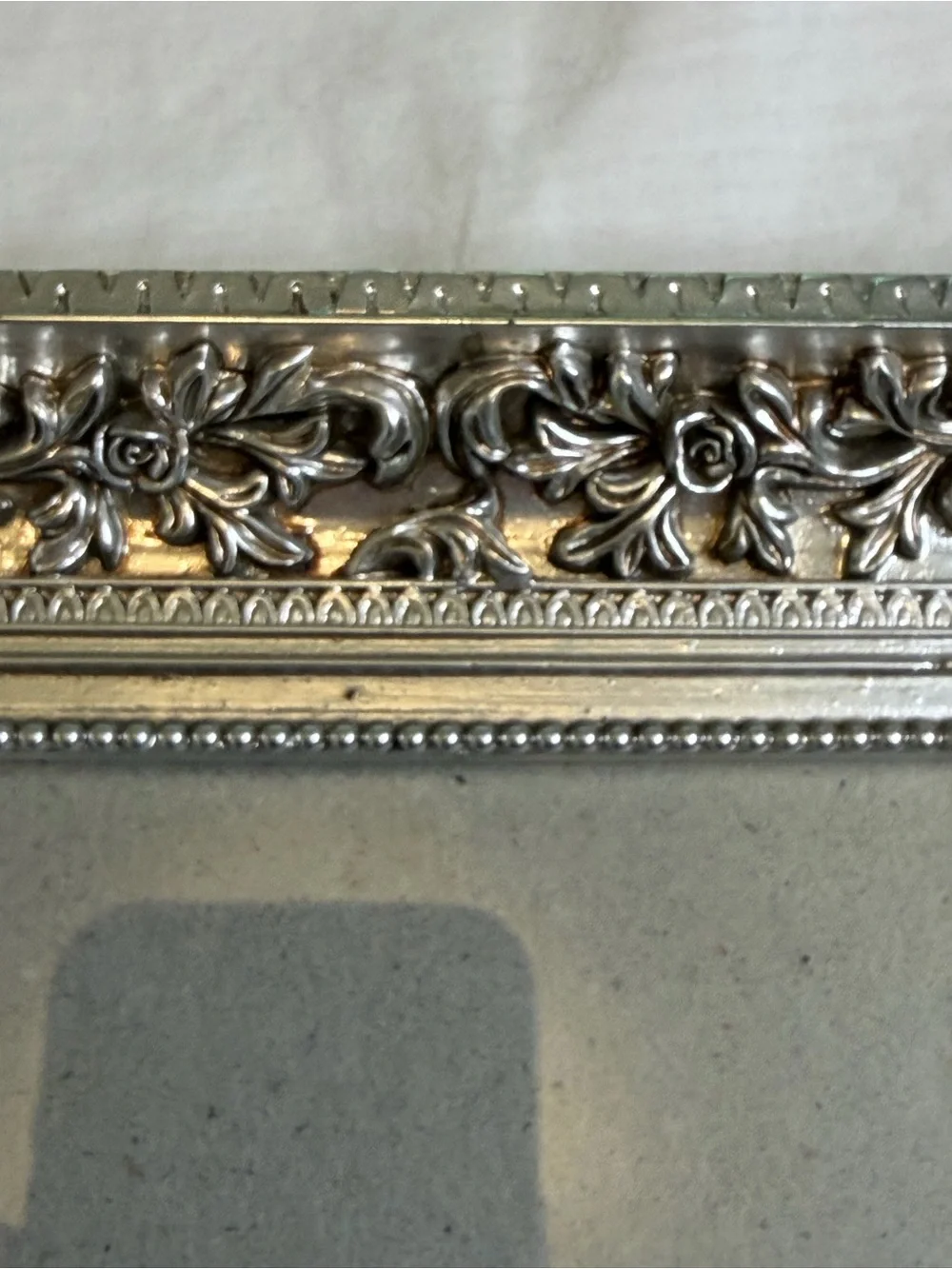 Ornate Silver Floral Roses Picture Frame - Classic Home Accent Fits 5X7 picture